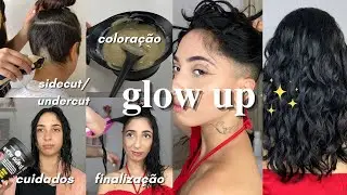 GLOW UP ✨ sidecut/undercut, coloração, cuidados e finalização cabelo ondulado | Ana Moraes