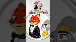Painting Zootopia 2 Characters &rarr; Mixing Into a New Color! Can You Guess It?）（part17）🎨❓ #colormixing