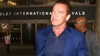 Arnold Schwarzenegger Returns After Winning France's Legion d'Honneur