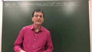 BHU MSc Physics Entrance Exam -2020 ( Solution with Explanation )