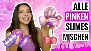 Ich mixe ALLE PINKEN SLIMES!💗 - XXL Schleim Smoothie🤪 | Valeria Greb