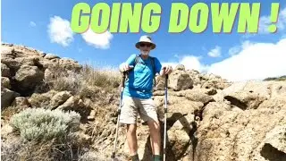 Hiking steep descents