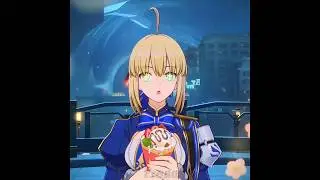 Artoria Pendragon (Saber) cute animations in Honkai Star Rail ❤️