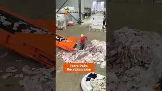 Amazing Tetra Pak Cartons Recycling Line