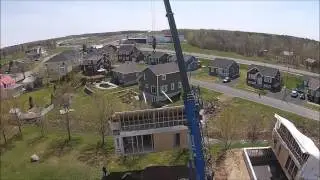 Maison usin&eacute;e Pro-Fab. Drone video