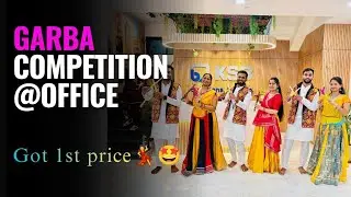 Garba Competition | Got 1st price | Office