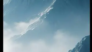 Epic Snowy Mountain Background &ndash; Blue Cinematic Landscape Video for Edits & Aesthetic Projects