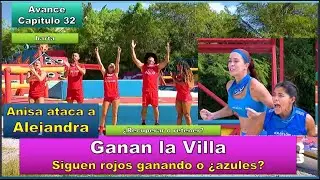 Anisa ataca a Alejandra Ganan la Villa Siguen rojos ganando azules? Avance Capitulo 32 Exatlon EEUU