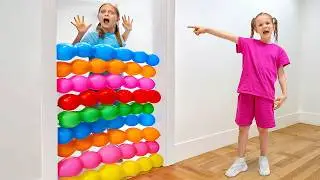 Kinder spielen mit Luftballons | Eine Sammlung von Videos für Kinder | Vania Mania DE