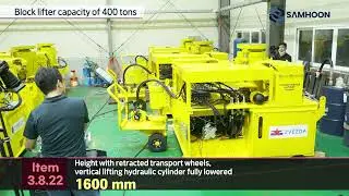 400ton Block lifter for shipyard and shipbuilding (SAMHOON)