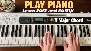 A Major Chord: Root, First Inversion, Second Inversion, and Both Hands