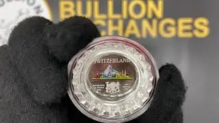 2022 Chad 6 gram World Landmarks - Switzerland Bottle Cap Proof Silver Coin .999 Fine (w/Box)