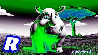 ABC COLORFUL ANIMALS SONG- RHINO (WHITE) | Sponsored By Gamavision Csupo Effects