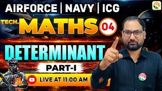 Determinant # 01 | Airforce, Navy, ICG | Airforce Maths Classes 2026 | Maths