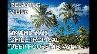 Relaxing Vibes 4K UHD 2025 🍹 Chill Tropical Deep House Mix Vol 1
