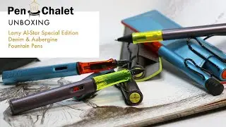 New Lamy 2025 Releases - Special Edition AL-star Aubergine & Denim Pens
