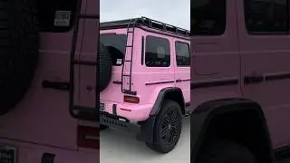 Barbie pink G wagon G63 Biturbo 4x4 at OC Cars and Coffee 🔥 would you drive this ⁉️