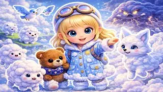 The Island of Walking Clouds – Lumi’s Gentle Sky Adventure ☁️✨