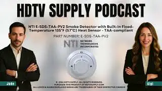 NTI E-SDS-TAA-PV2 Smoke Detector with Built-In Fixed-Temperature 135°F (57°C) Heat Sensor