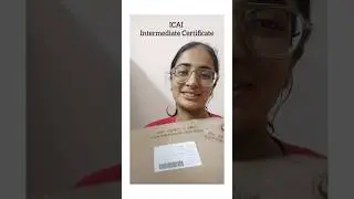 CA Intermediate Passing Certificate!! Finally recieved.#shortsviral #certificate #motivation #shorts