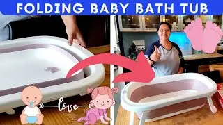 Folding Baby Bath Tub - Bathing Net for infants - Unboxing and our experience - The Mango Couple