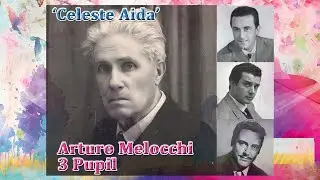 Arturo Melocchi 3 students Gastone Limarilli Franco Corelli Mario Del Monaco ’Celeste Aida’