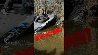 BOAT ACCIDENT‼️ 2024 MLF Harris Chain #short #bassfishing #harrischain #crash