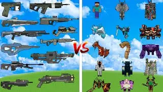 What TaCZ Halo Gun Can Defeat The Most Strongest Boss Mobs in Minecraft?