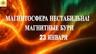 ОСТОРОЖНО! МАГНИТОСФЕРА НЕСТАБИЛЬНА! МАГНИТНЫЕ БУРИ  23 ЯНВАРЯ 2026