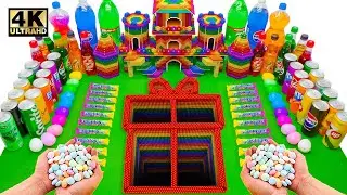 How to Make Gift Box with Orbeez, Syringe vs Fanta, Mountain Dew, Coca Cola & Mentos Explosion!
