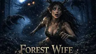 Dryad Fleeing The Leshy Through Cursed Darkwood  #DarkFantasy #Grimdark #ForestHorror
