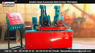 Automatic Belt Grinding Machine (Two Head Flat Surface Deburring Machines) Manufacturer Rajkot INDIA