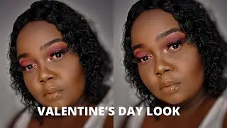 VALENTINE'S MAKE UP LOOK FOR DARK SKIN | Chubby Deigh