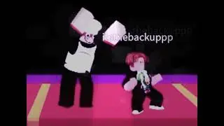 Me and this stranger dancing together in Roblox (look in the description!)