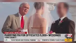 Former York County mayor, known as 'marrying mayor,' reaches milestone