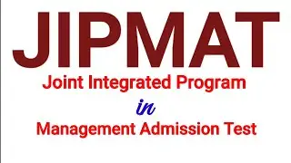 JIPMAT Entrance exam Full details| MBA 5 years Integrated Course in IIM| Tamil
