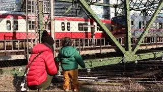 列車がたくさん通る品川の八ツ山橋に行ってきました