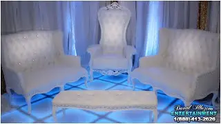 White Ultra Chic Lounge with LED Dance Floor