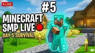 Day 5 Minecraft Live Stream | Server Survival Hindi