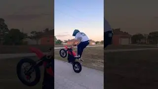 Little work 😂🔥 #wheelie #bikelife #surron #ebike