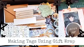 Miyu Gift Wrap Unboxing and Making a Tag using Gift Wrap