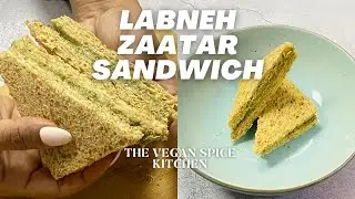 Labneh Zaatar Sandwich | Easy Arabic Breakfast