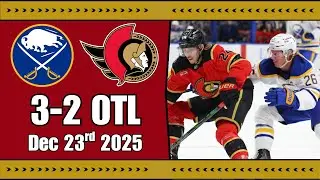 Sens Fan Reaction & Review | Sabres @ Senators - Dec 21st, 2025 | 3-2 OTL