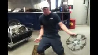 50s Rockin in the Shop with a hubcap