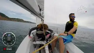 Light wind sailing at 400% speed - 26th June Race 2, Sidmouth SC
