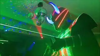 Estuvimos de fiesta en Villa Madero!!! Robot Led Show
