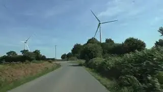 Driving On The D20 & D54 from 22390 Gurunhuel To 22200 Kergoniant, C&ocirc;tes d'Armor, Brittany, France