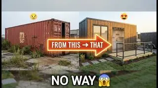 I Turned an Abandoned Shipping Container Into a Luxury Home (Timelapse)