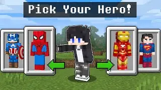 PICK your SUPER HERO to SPEED RUN in Minecraft