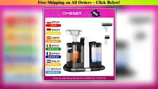 OMESER W07 15KPa Portable Carpet Cleaner Machine 600W Upholstery Cleaner Pet Special Stain Cleaner